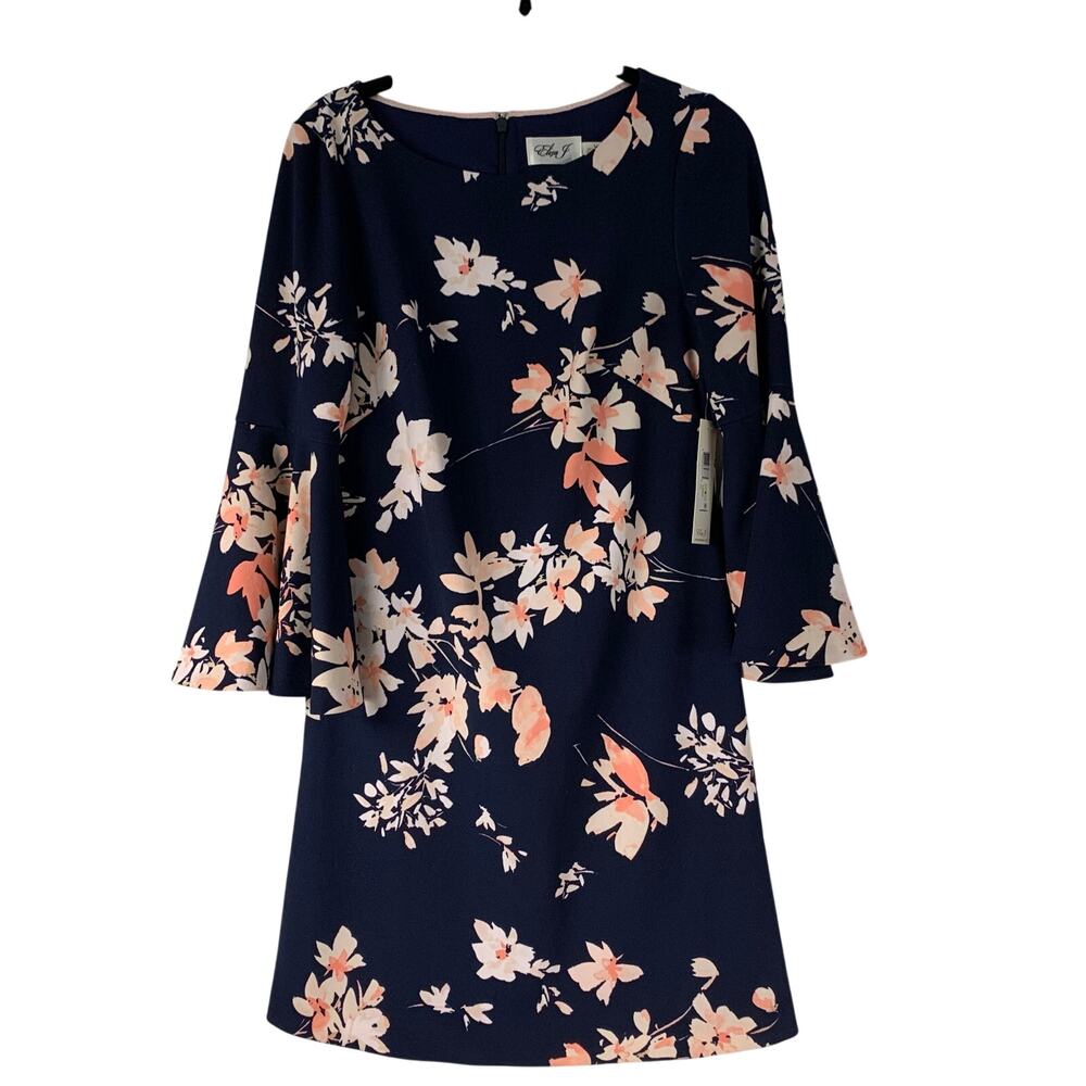 Eliza J Women's Floral Bell Sleeve Dress Size 4